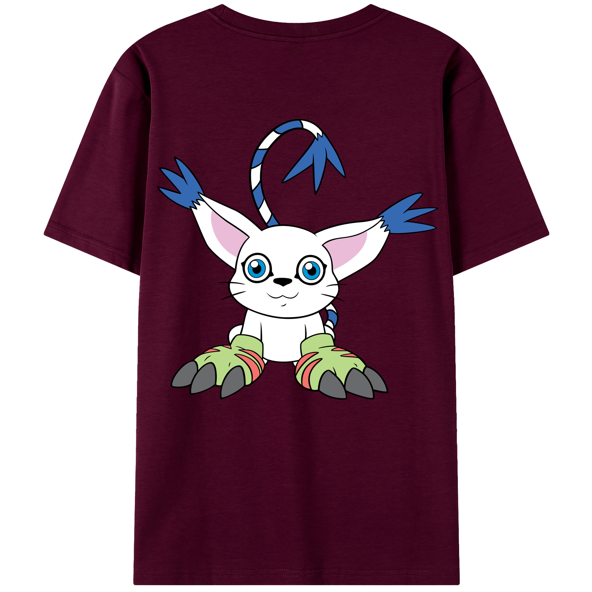 （画像用） Digimon デジタルモンスター/デジモン レディース半袖Tシャツ(バックプリント)